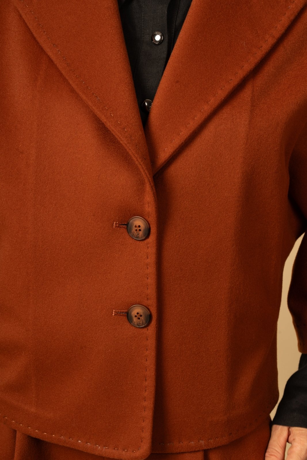 Brick Red Wool Jacket & Pant - ADAMO