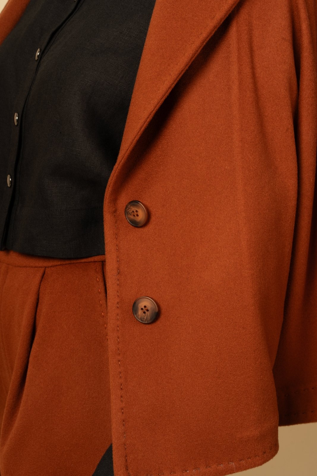 Brick Red Wool Jacket & Pant - ADAMO