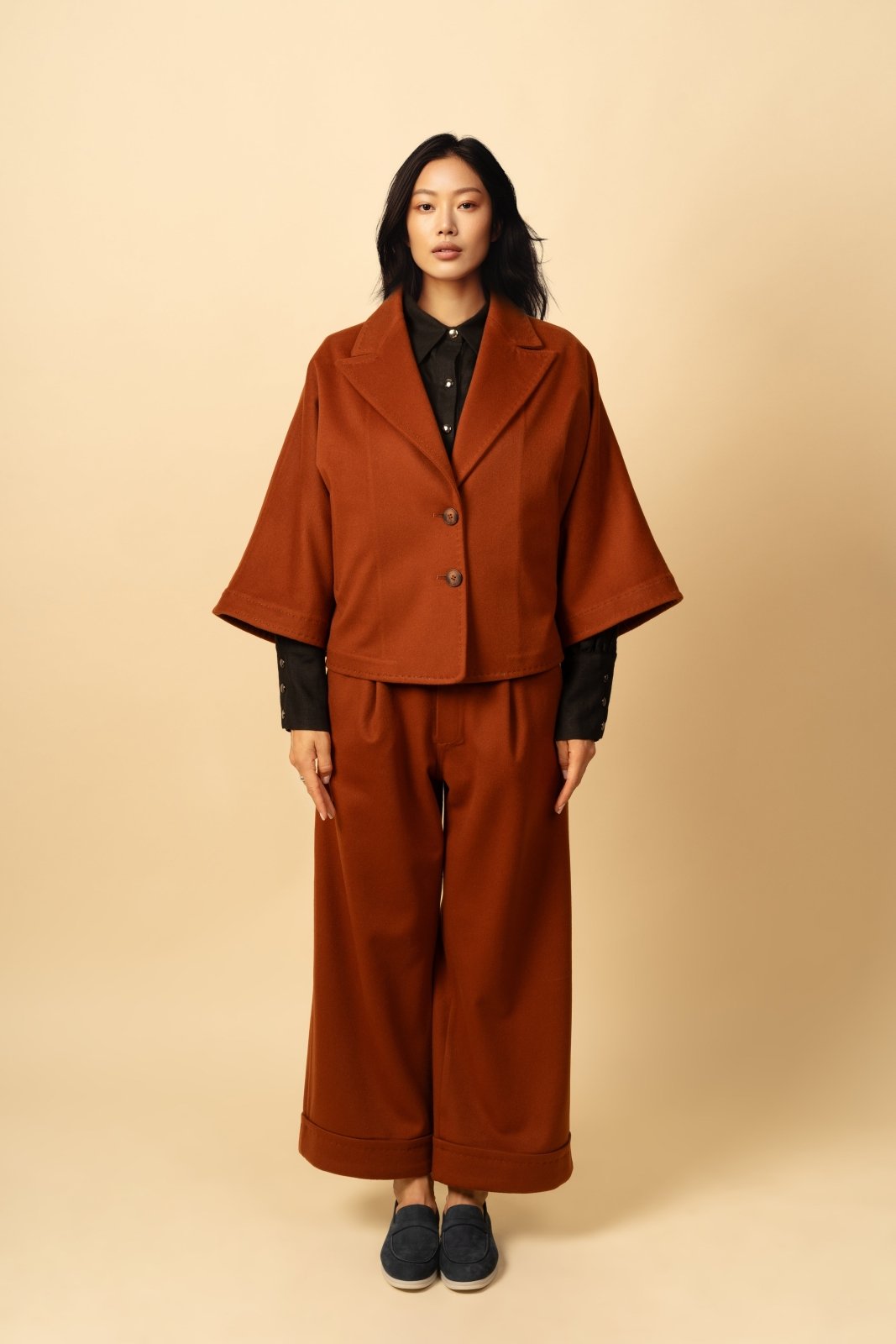 Brick Red Wool Jacket & Pant - ADAMO