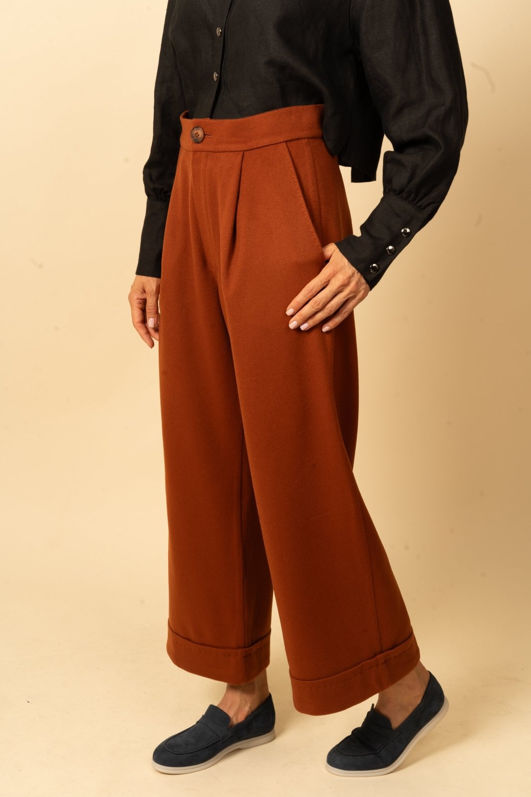 Brick Red Wool Jacket & Pant - ADAMO