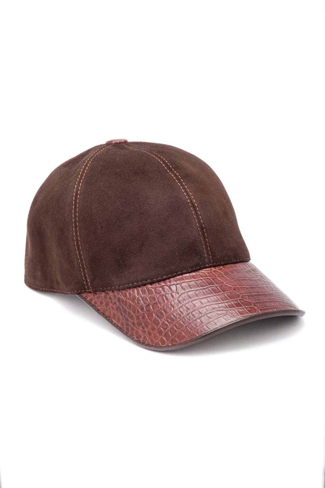 Brown Crocodile Cap - ADAMO