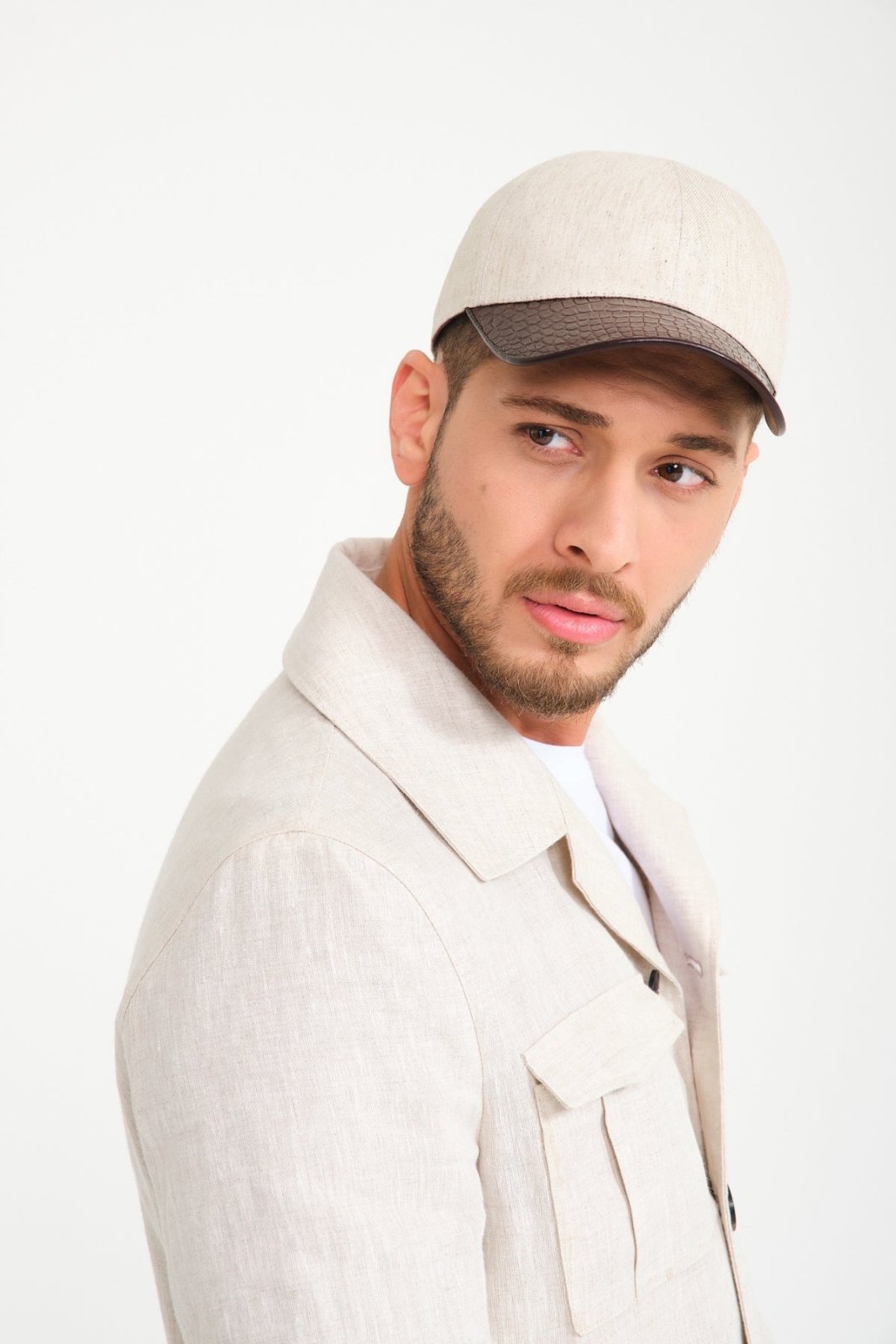 Brown Crocodile Cap - ADAMO