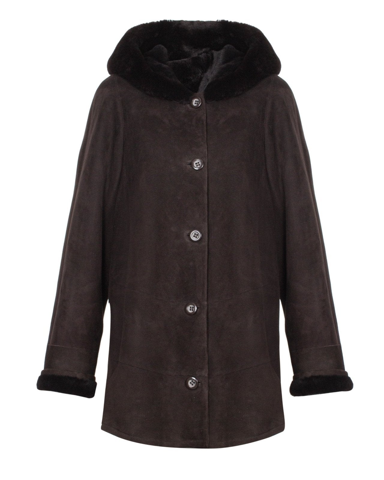 Brown Leather Coat - ADAMO