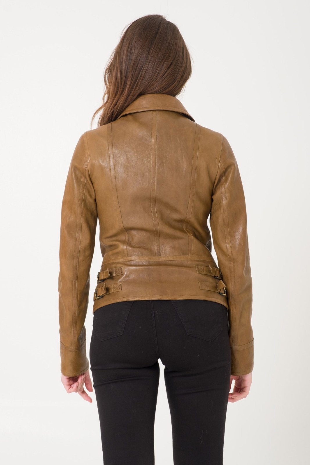 Brown Leather Jacket - ADAMO