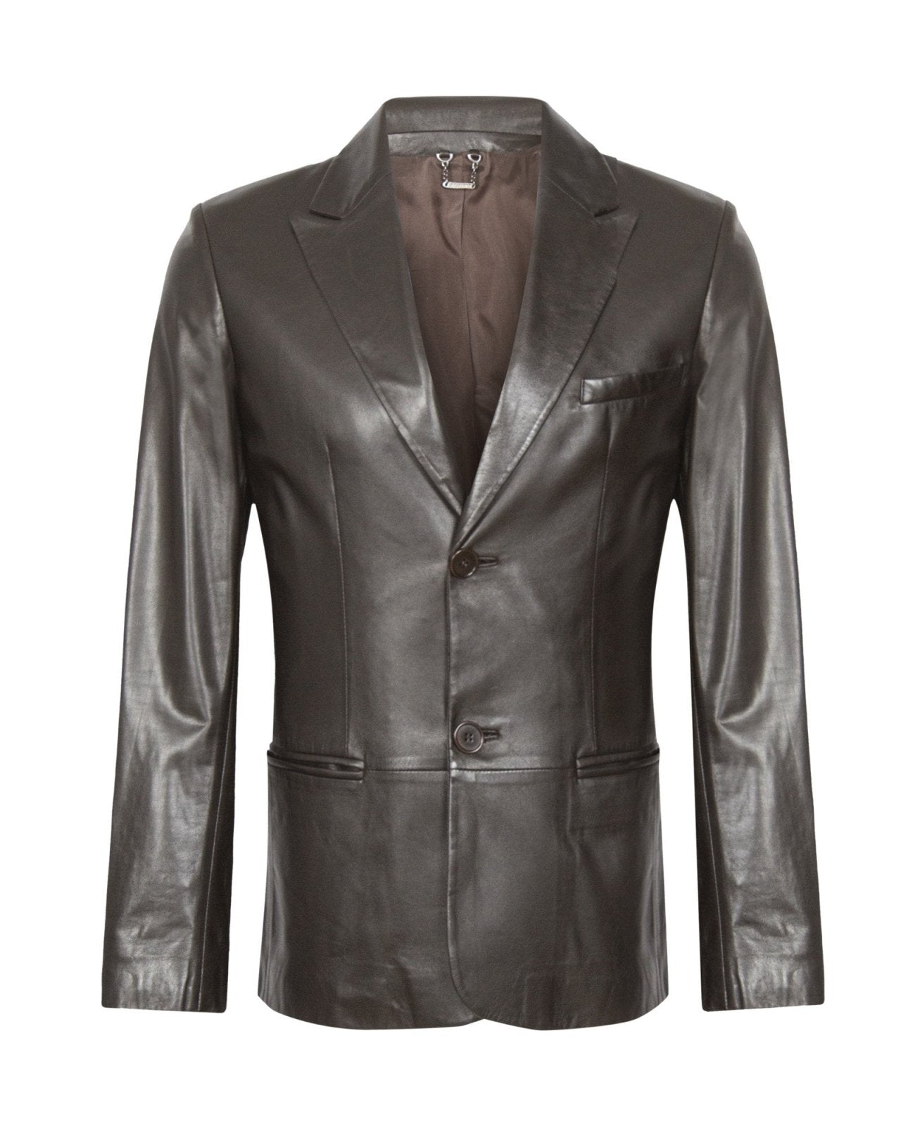 Brown Leather Jacket - ADAMO