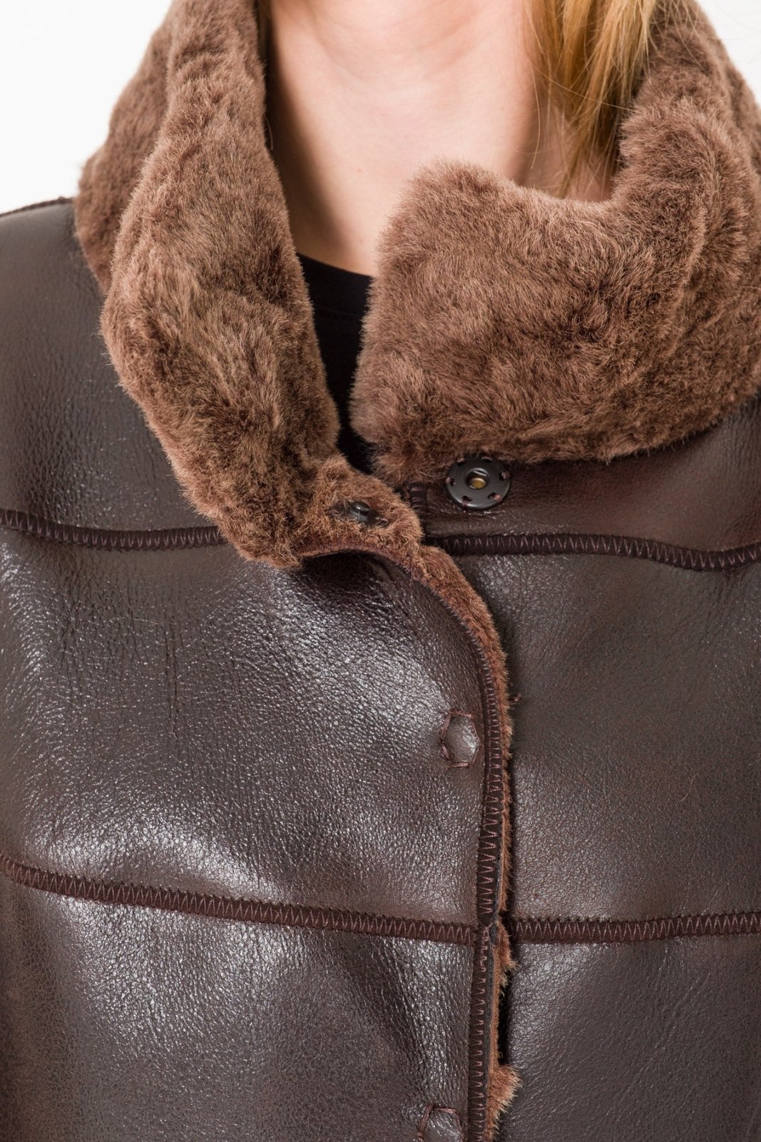 Brown Leather Jacket - ADAMO