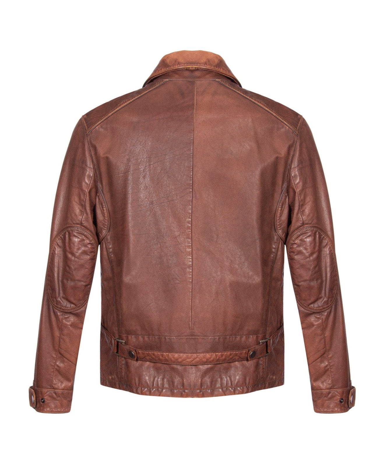 Brown Leather Jacket - ADAMO