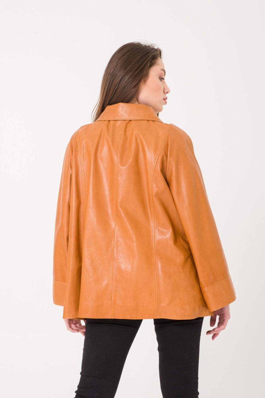 Brown Leather Jacket - ADAMO