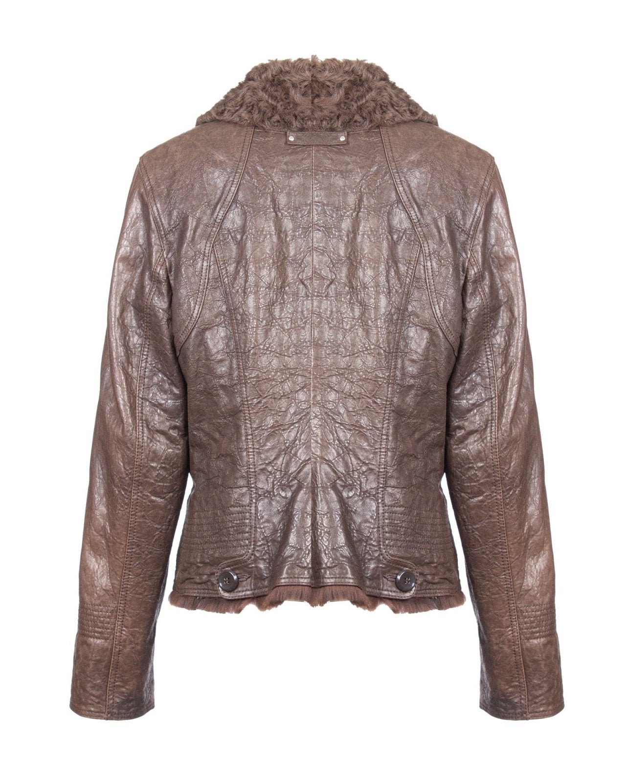 Brown Leather Jacket - ADAMO