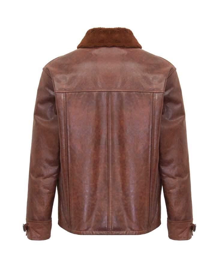 Brown Leather Jacket - ADAMO