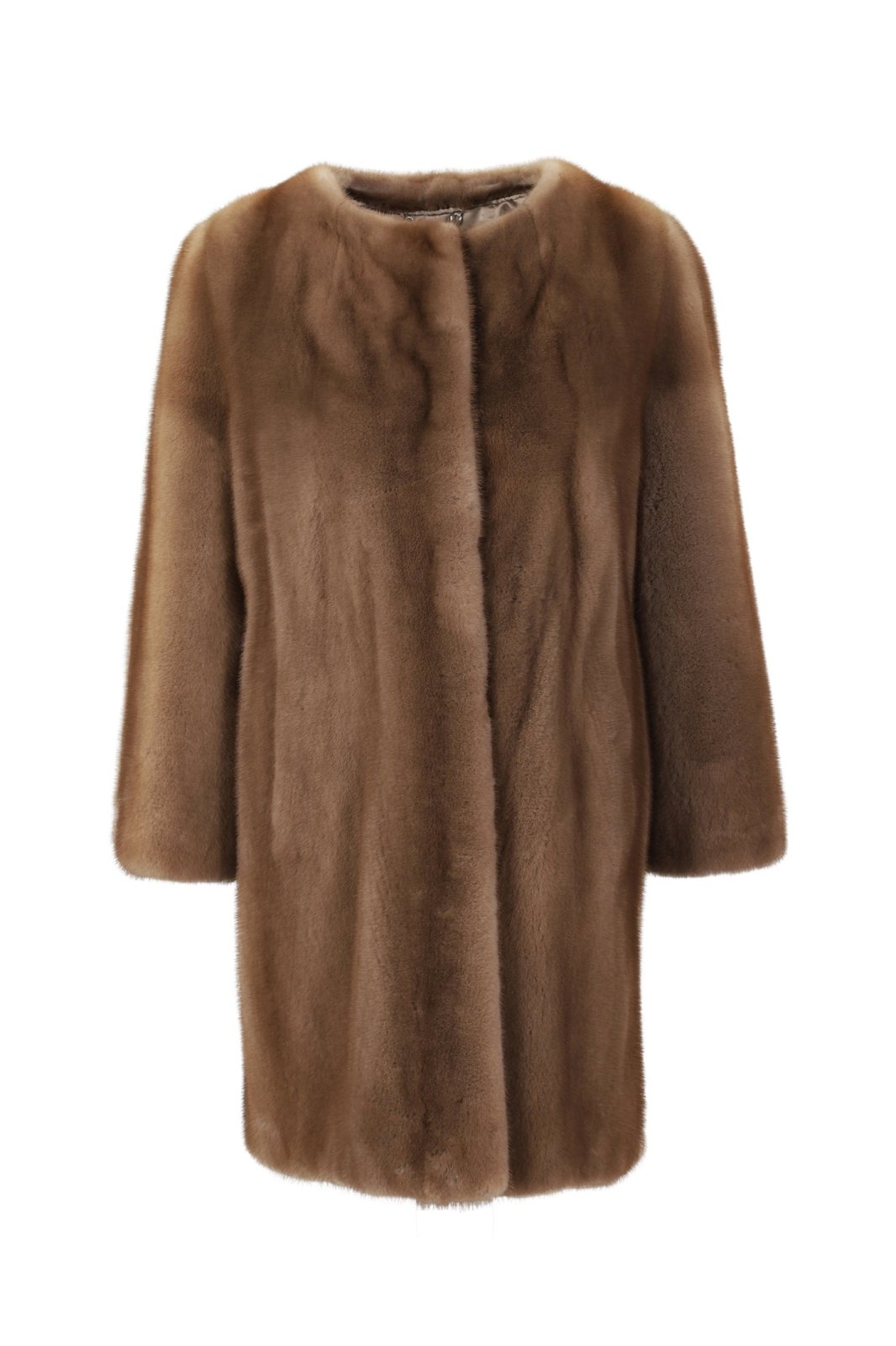 Brown Mink Fur Coat - ADAMO