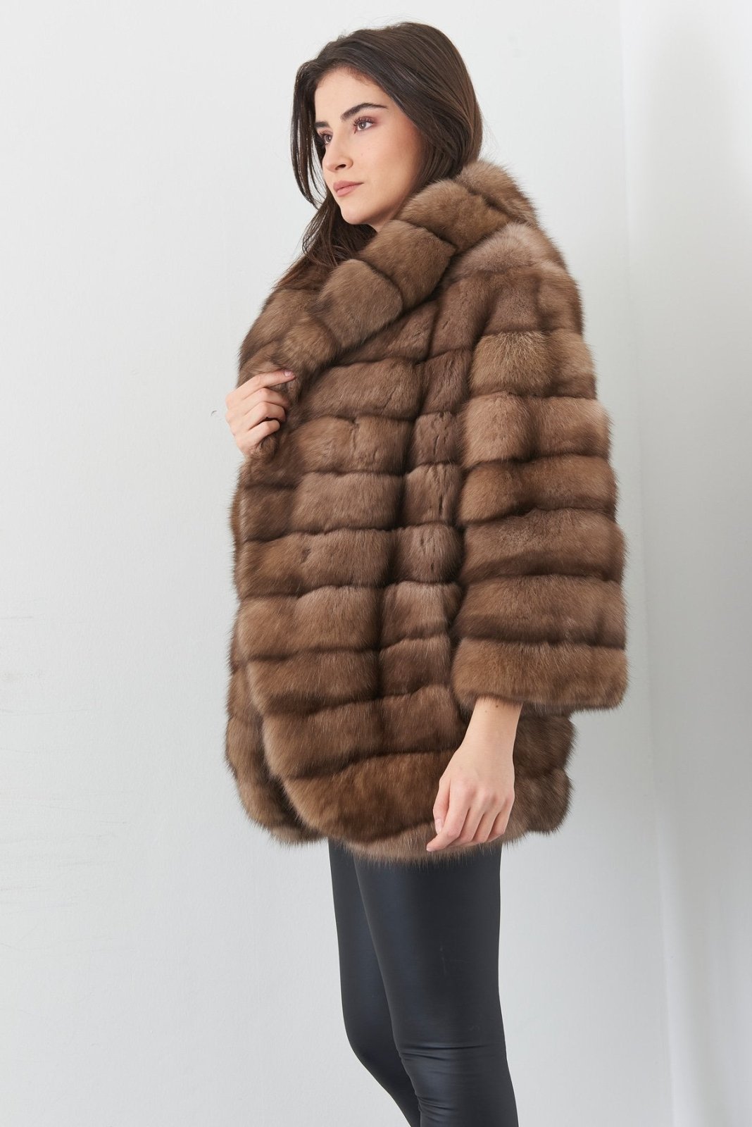 Brown Sable Fur Coat - ADAMO