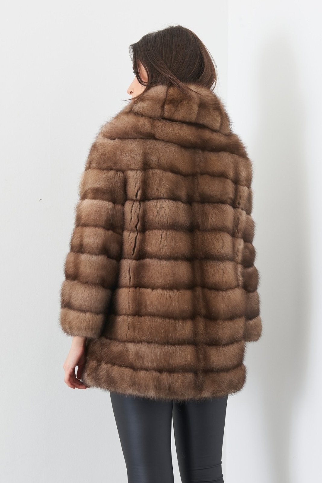 Brown Sable Fur Coat - ADAMO