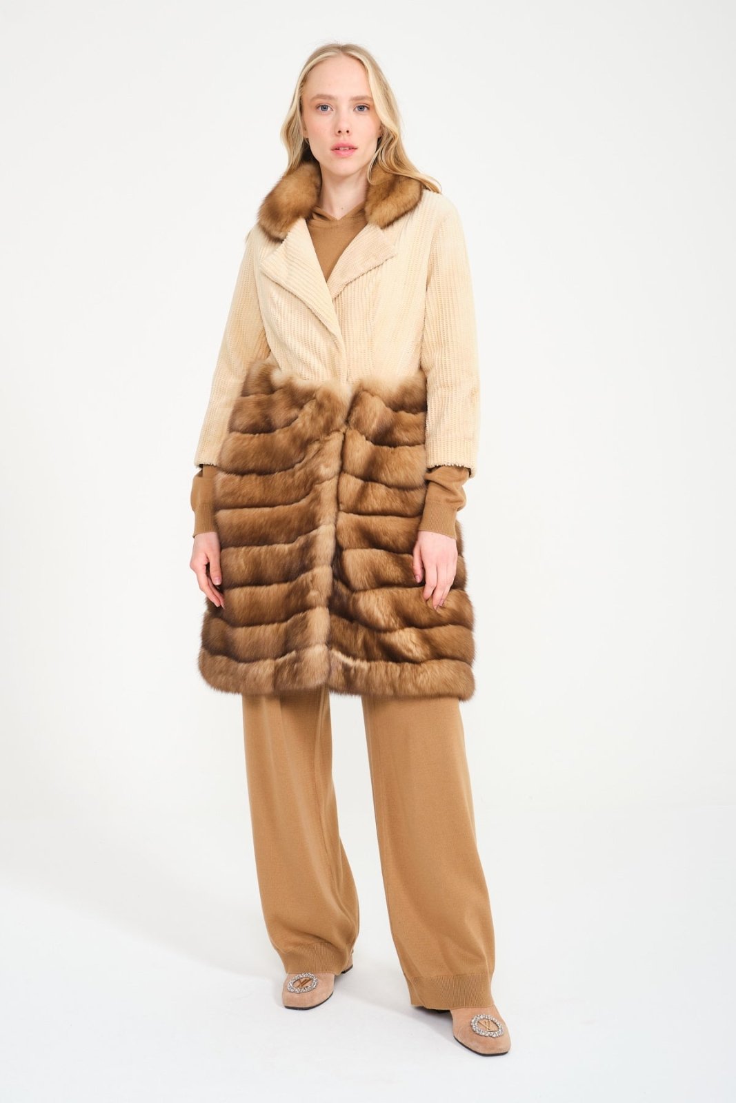 Brown Sable & Mink Coat - ADAMO