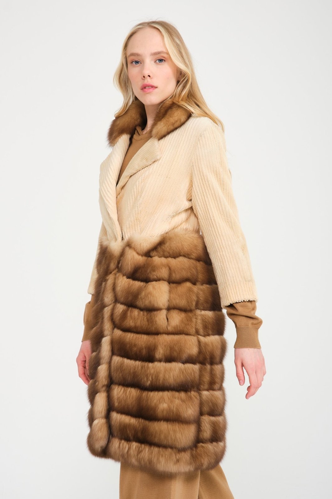 Brown Sable & Mink Coat - ADAMO