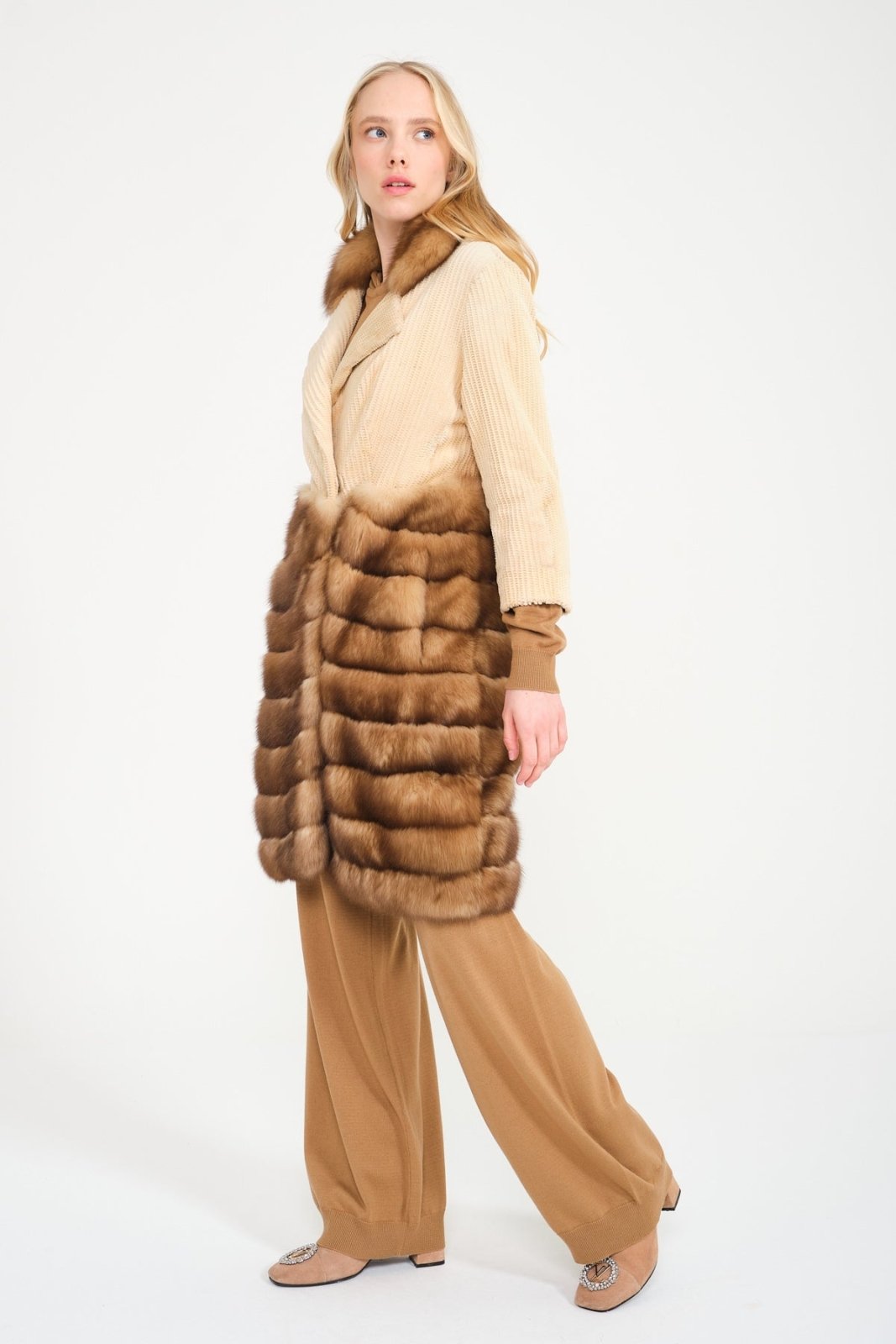 Brown Sable & Mink Coat - ADAMO