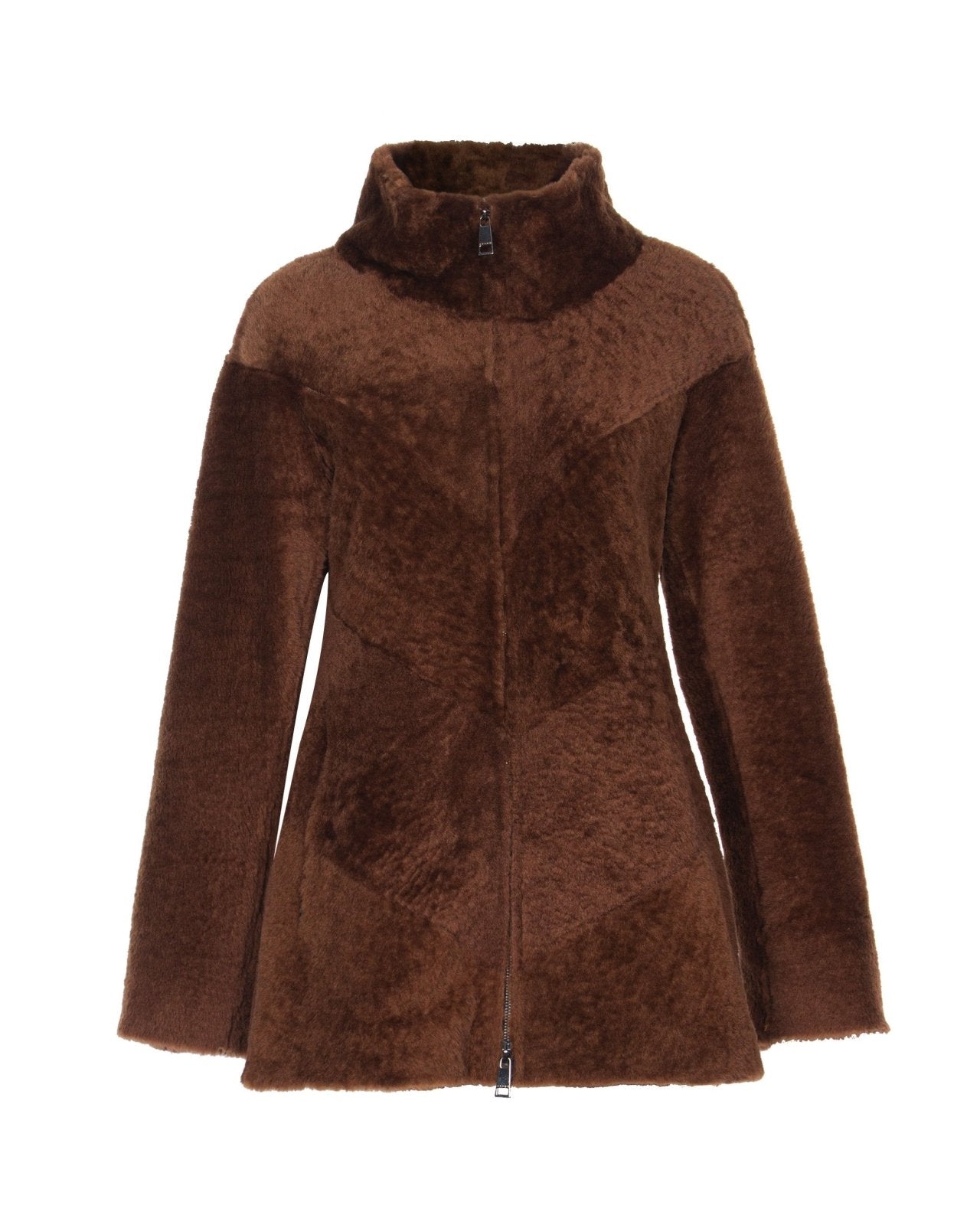 Brown Shearling Coat - ADAMO