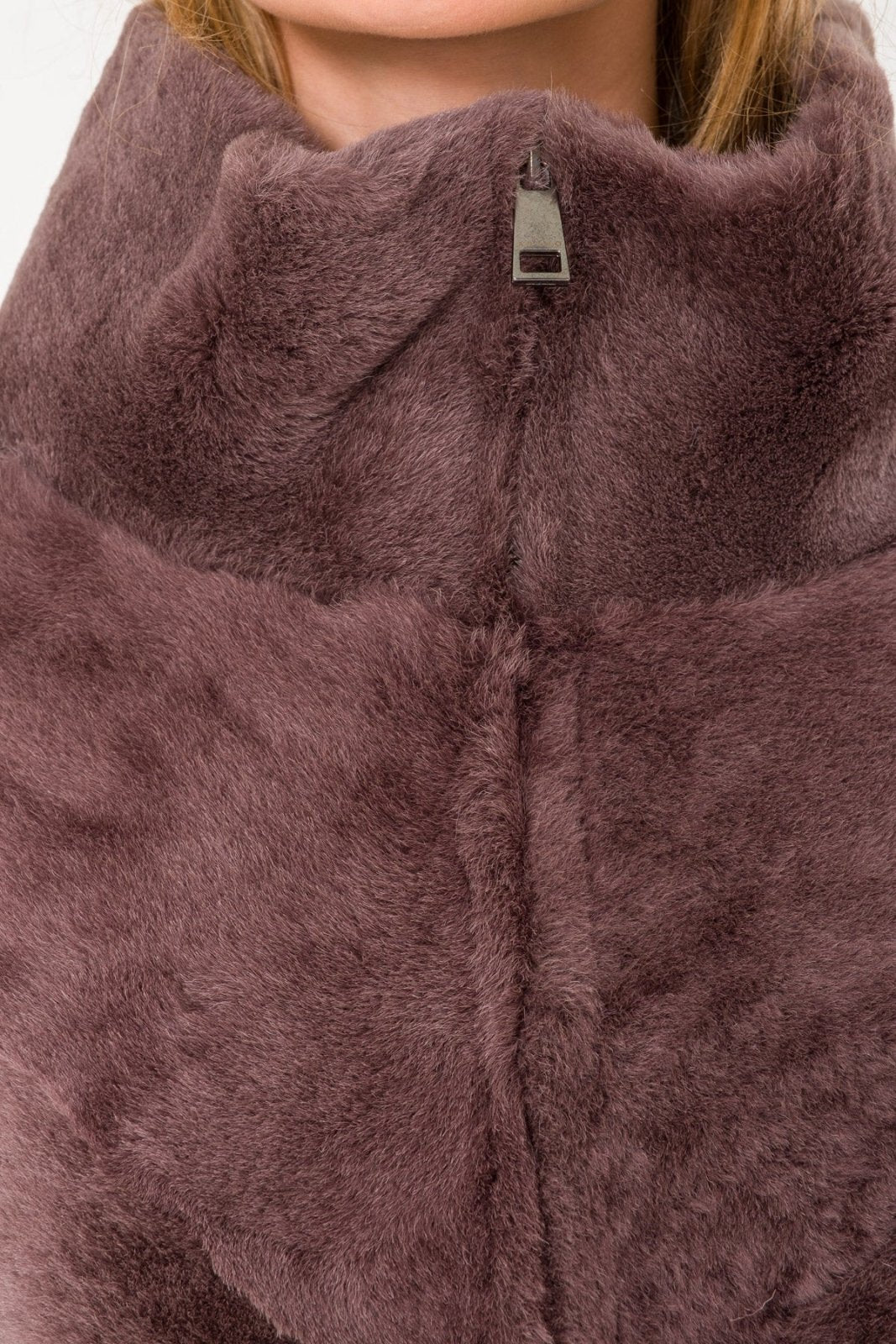 Brown Shearling Coat - ADAMO