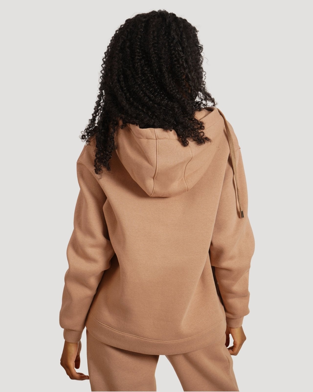 Camel Button Up Hoodie Set - ADAMO