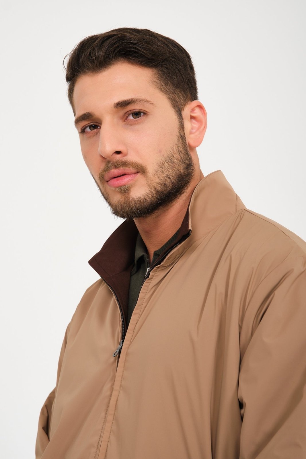 Camel Double Face Waterproof Jacket - ADAMO