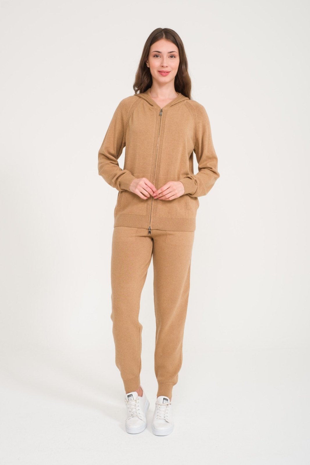 Camel Knit Sweater & Pants Set - ADAMO