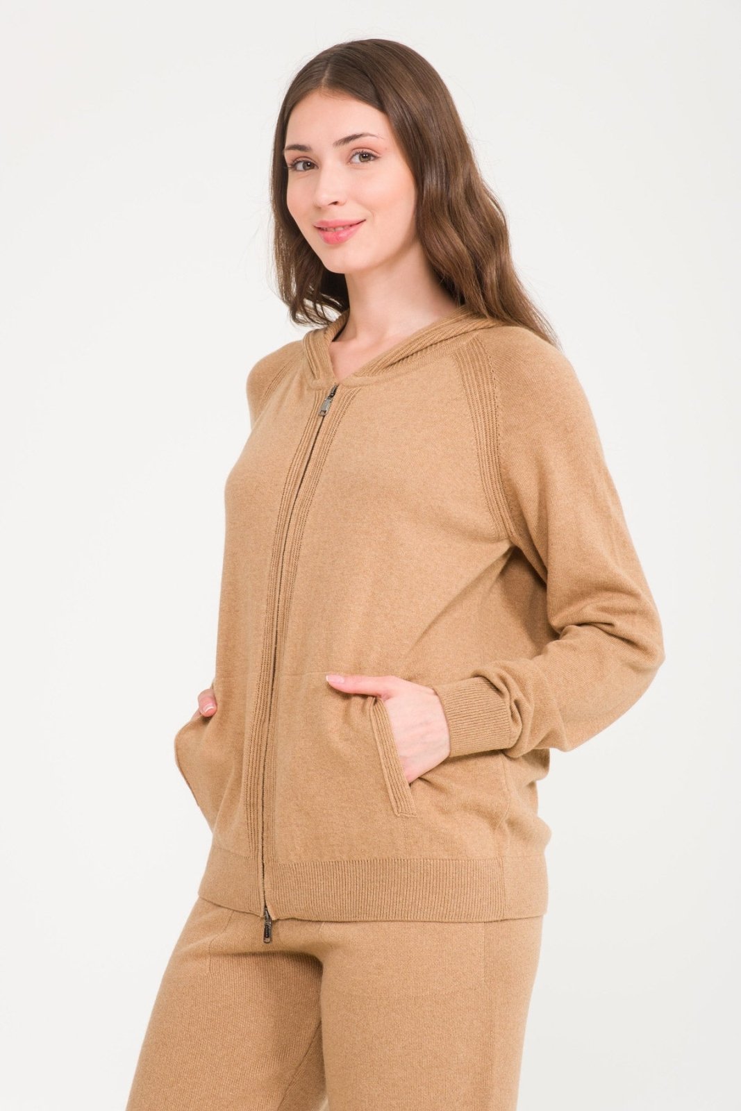 Camel Knit Sweater & Pants Set - ADAMO