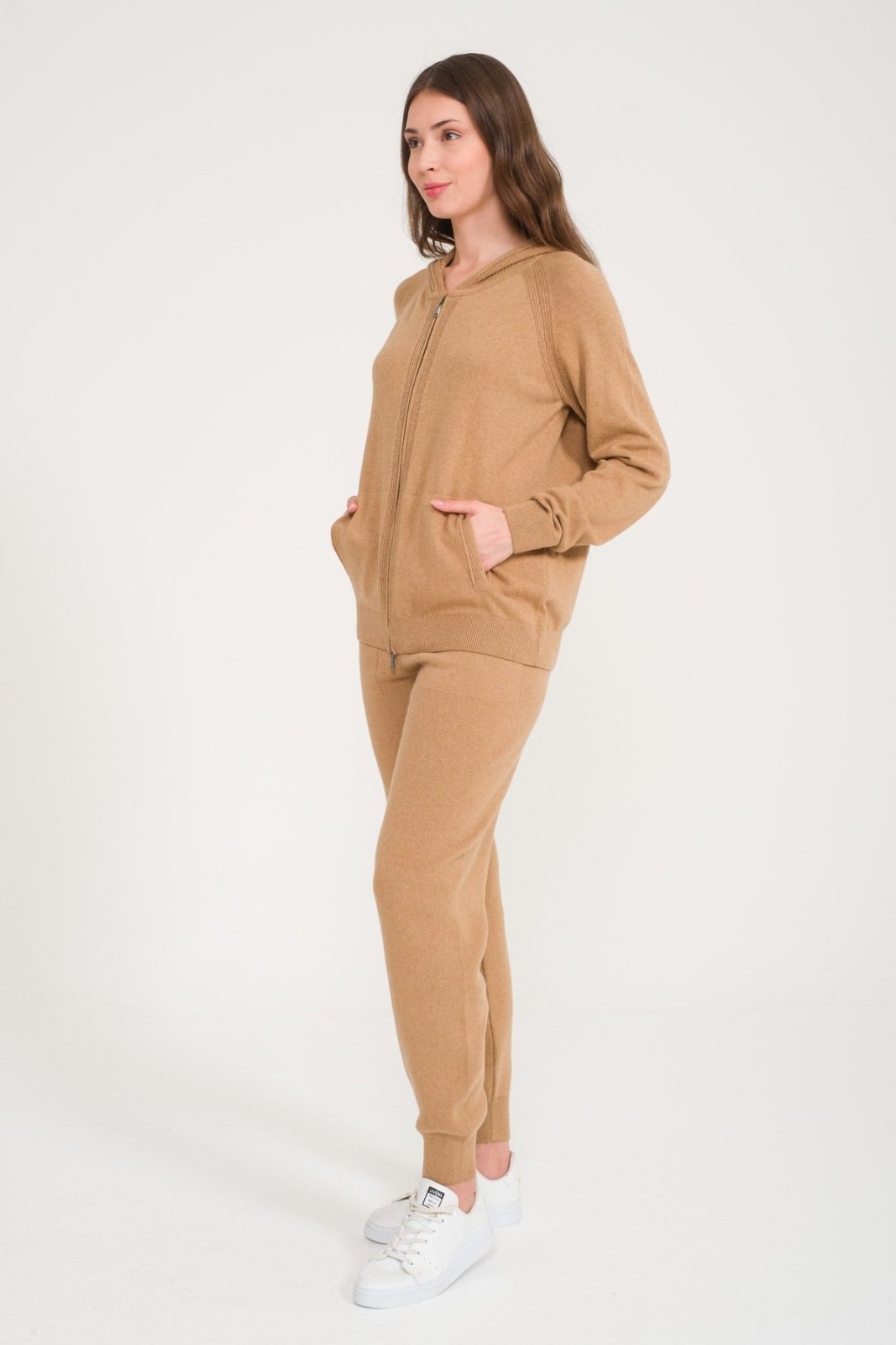 Camel Knit Sweater & Pants Set - ADAMO