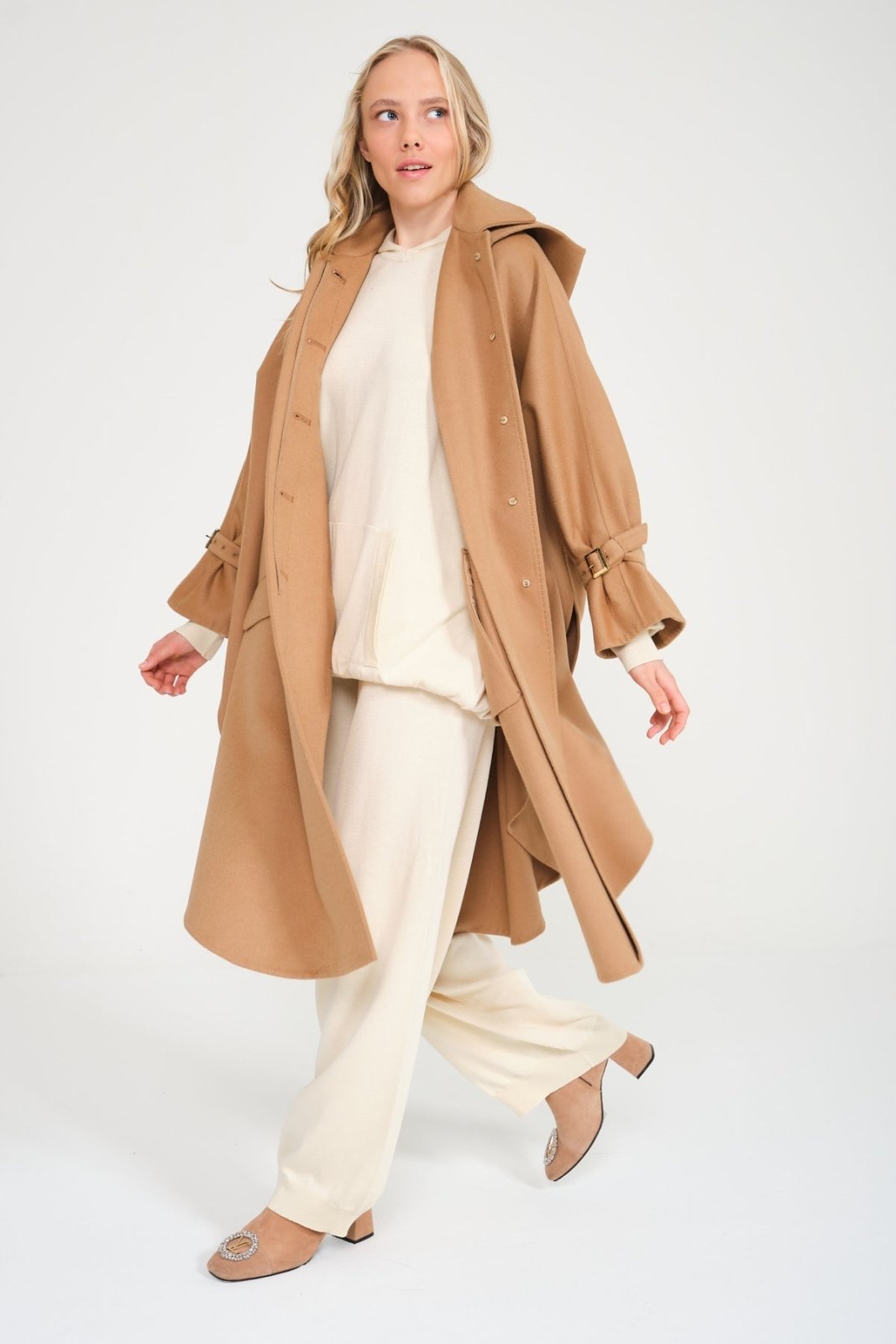 Camel Long Coat - ADAMO