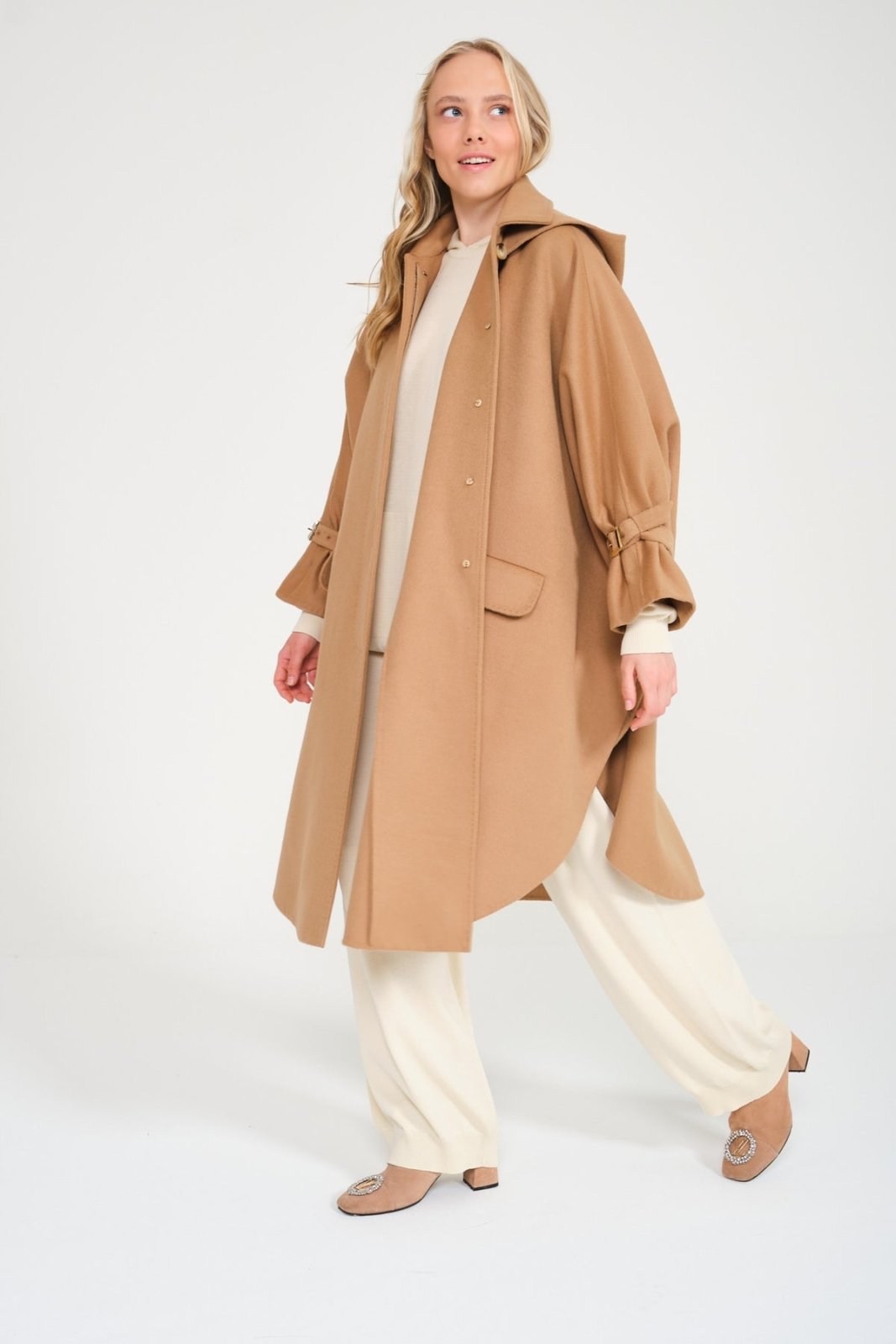 Camel Long Coat - ADAMO