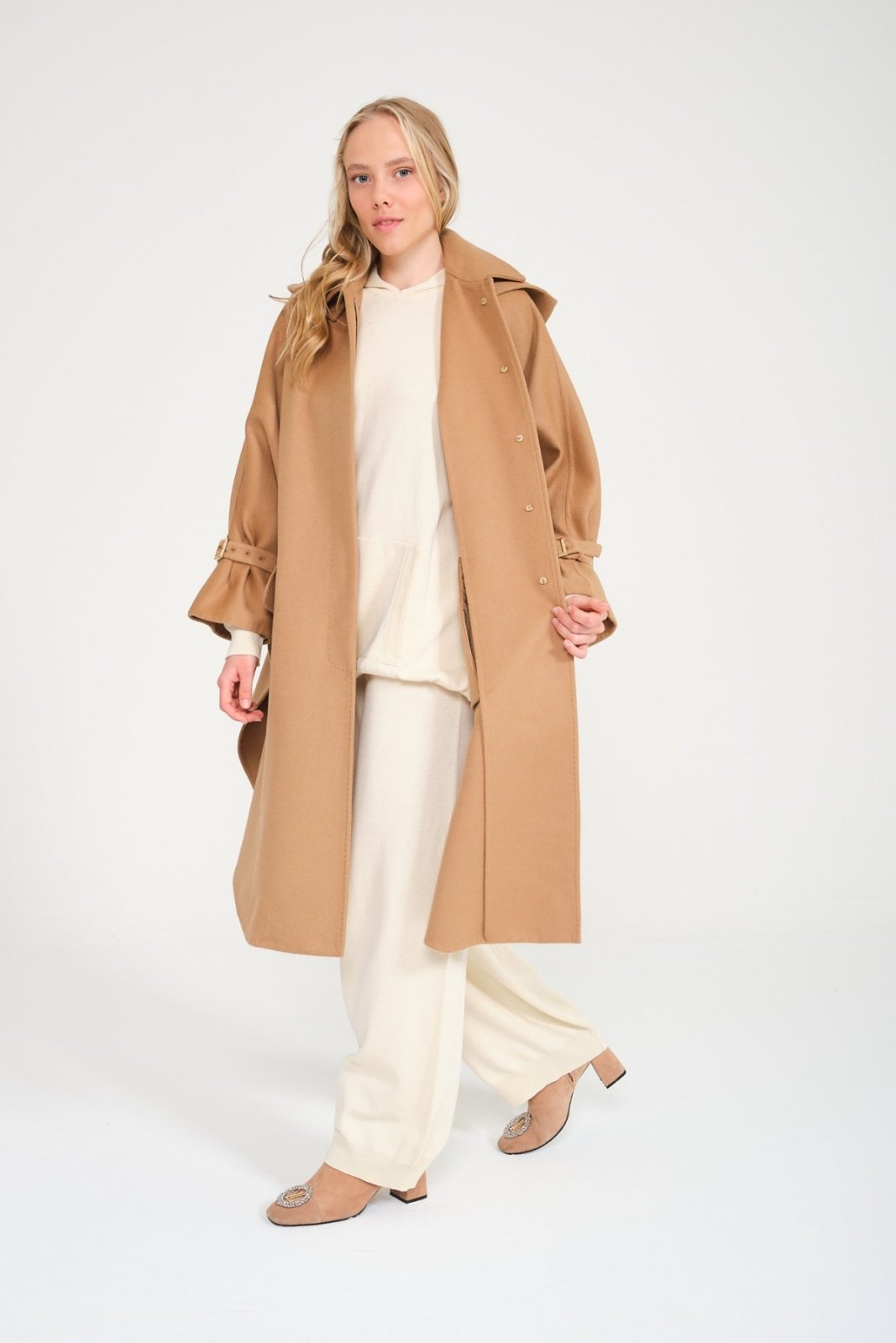 Camel Long Coat - ADAMO