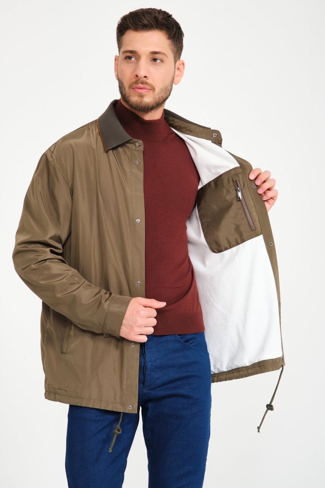 Camel Waterproof Jacket - ADAMO