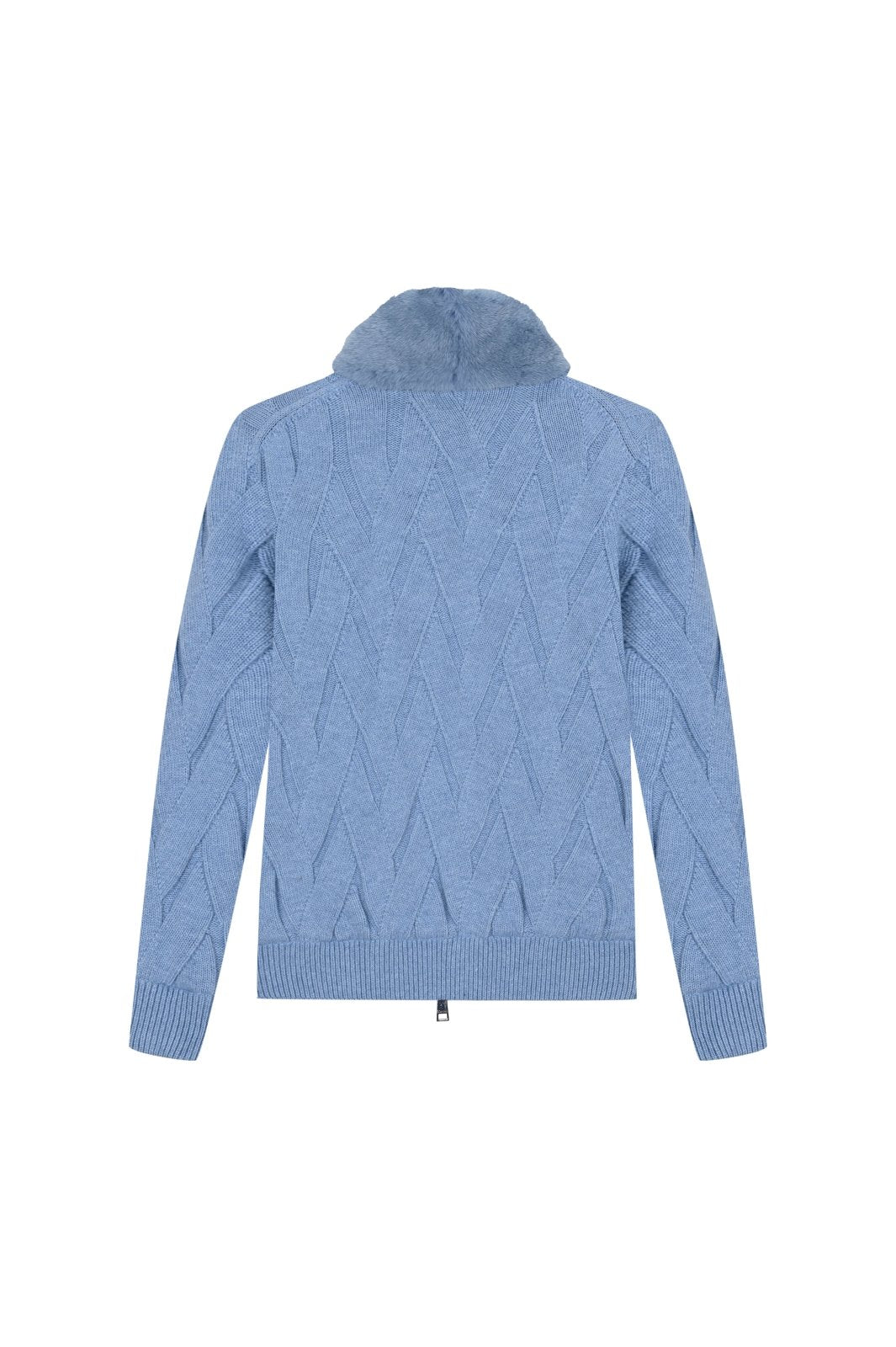 Cashmere Serenità Jacket with Mink Collar - ADAMO