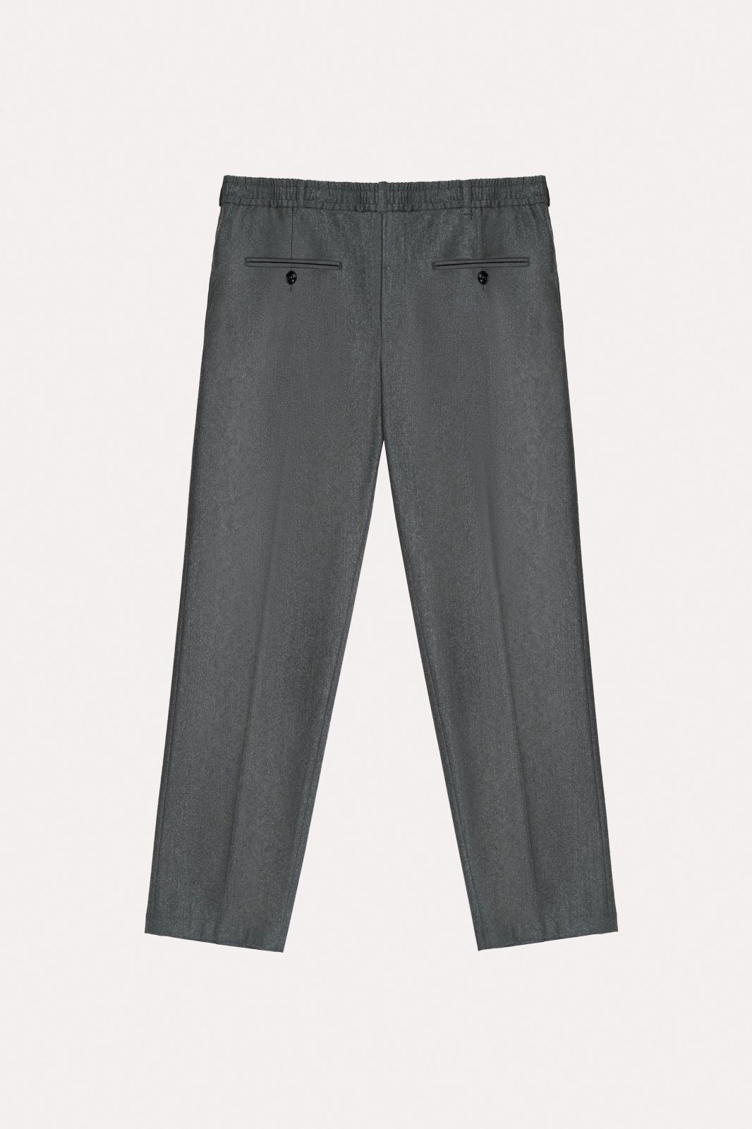 Charcoal Tailored Trousers - ADAMO