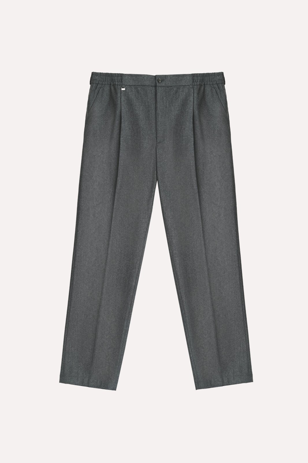 Charcoal Tailored Trousers - ADAMO