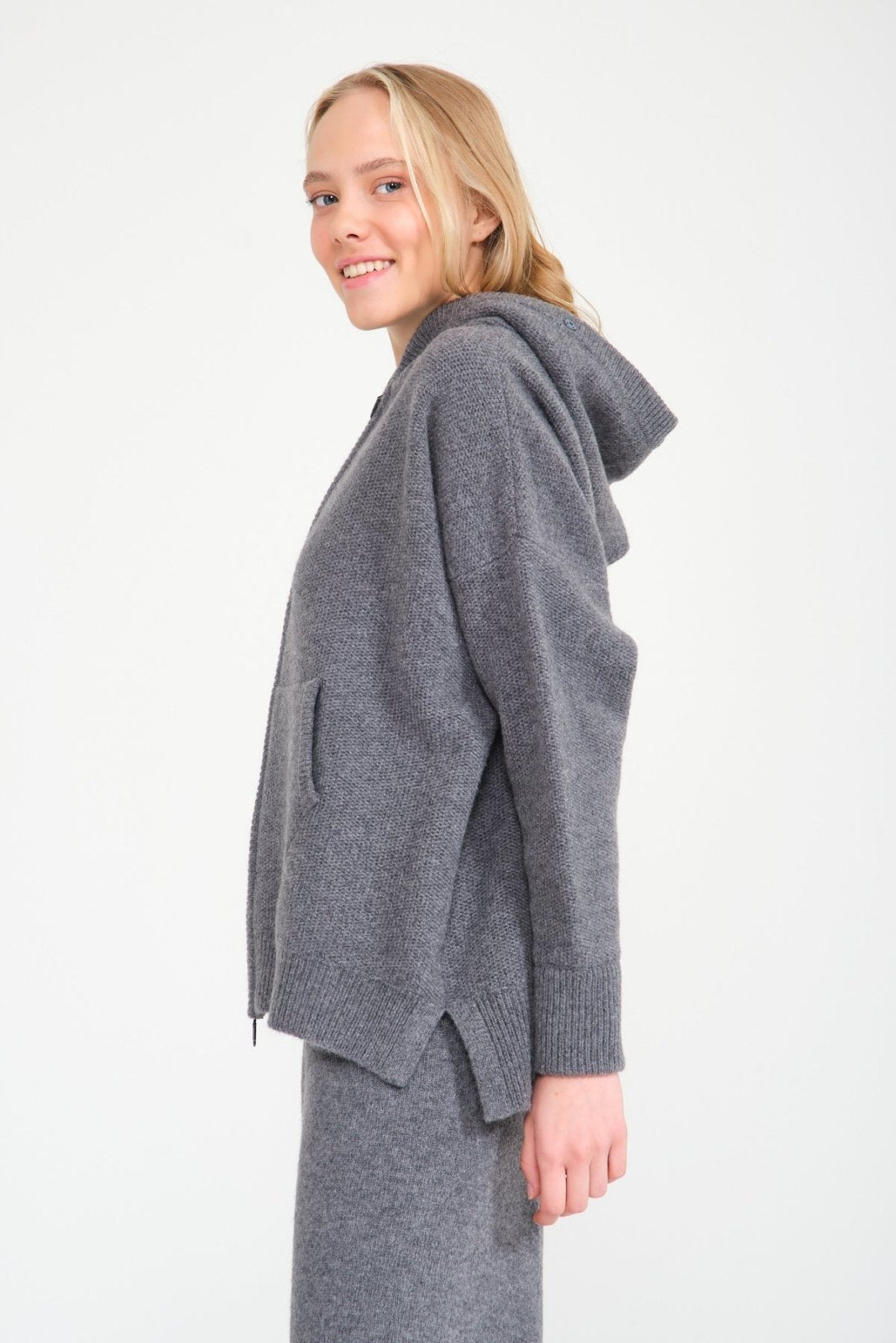 Chinchilla Fur Lined Hoodie & Pants Set - ADAMO