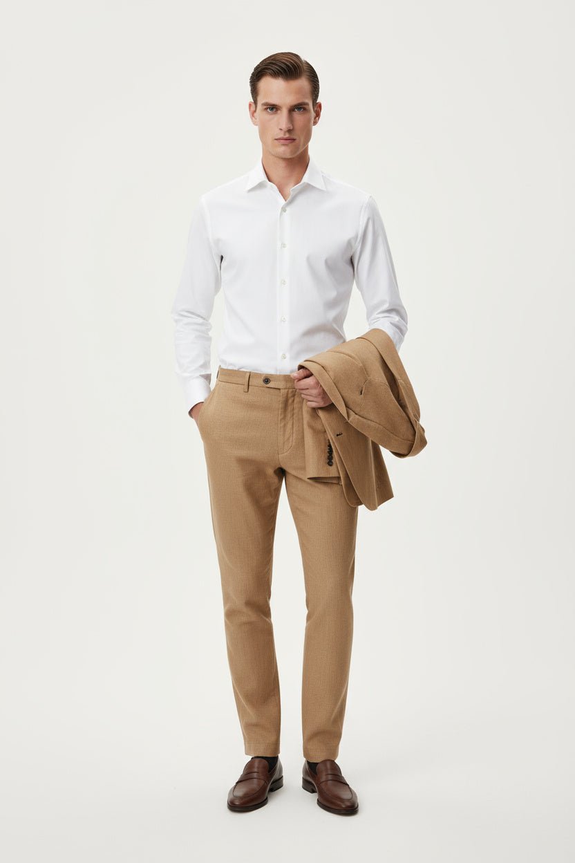 Classic White Cotton Shirt - ADAMO