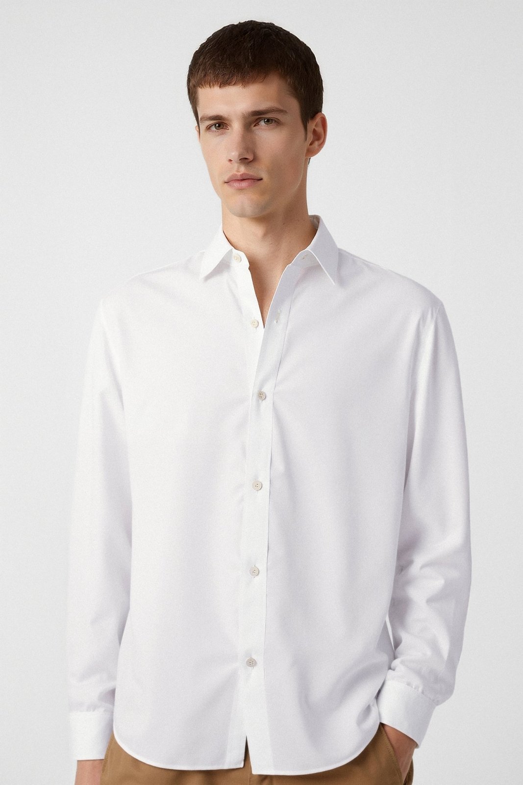 Classic White Cotton Shirt - ADAMO