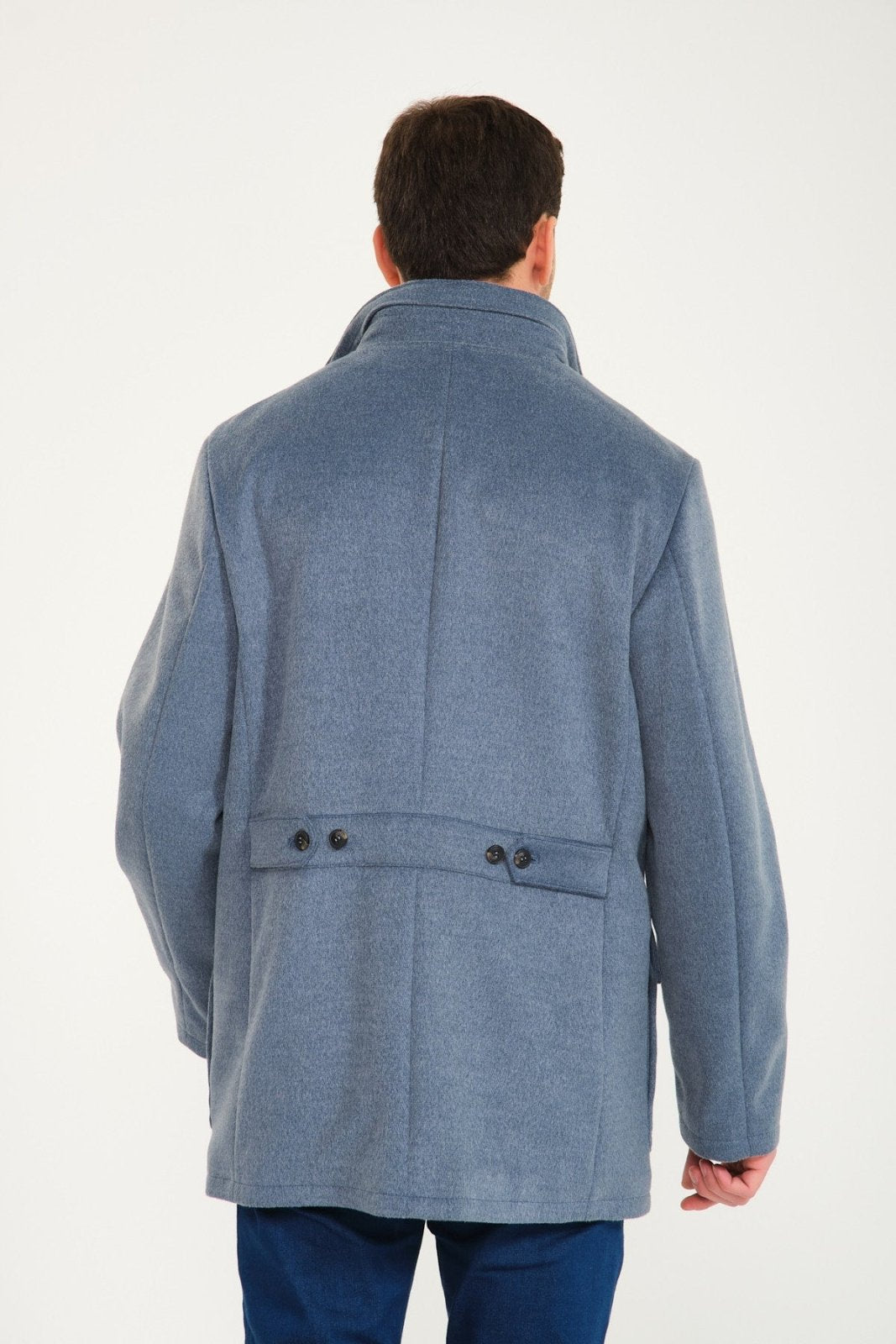 Cloud Grey Wool Coat - ADAMO