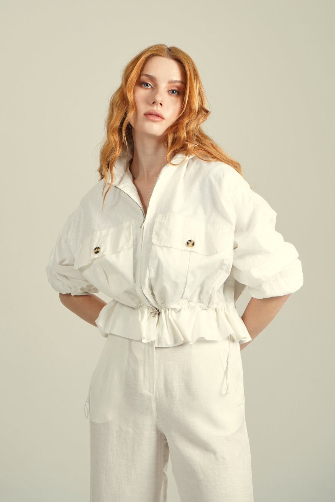 Coastal Breeze Linen Jacket - ADAMO