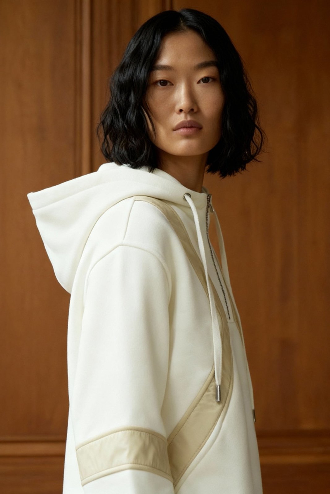 Cotton Sandline Sculpted Hoodie - ADAMO