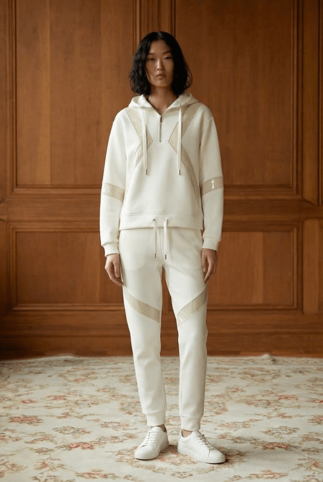 Cotton Sandline Sculpted Hoodie - ADAMO