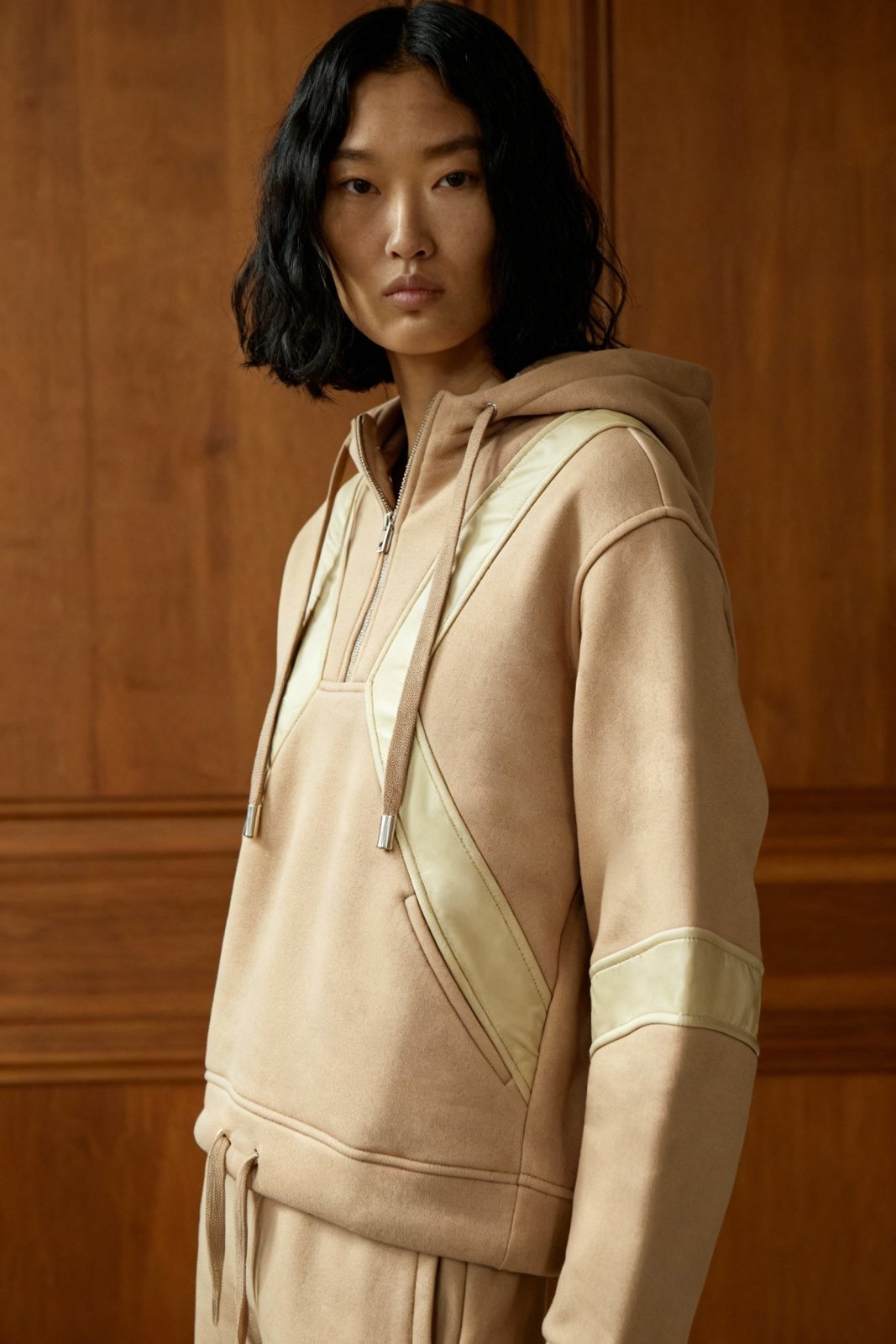 Cotton Sandline Sculpted Hoodie - ADAMO