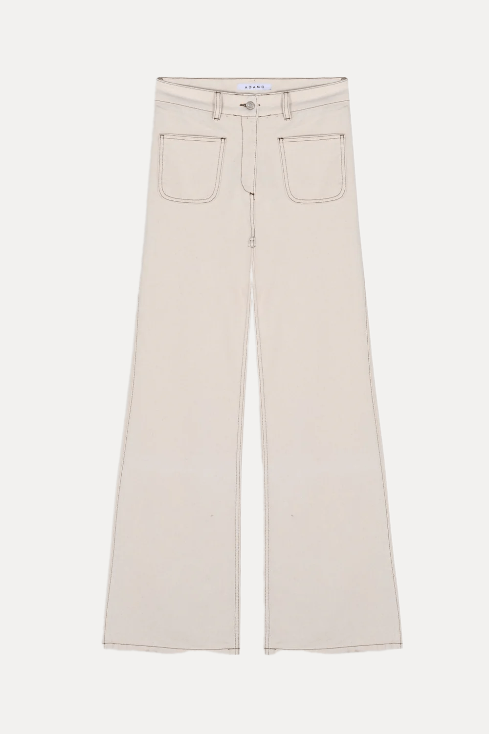 Cream High - Waisted Women's Jeans - ADAMO