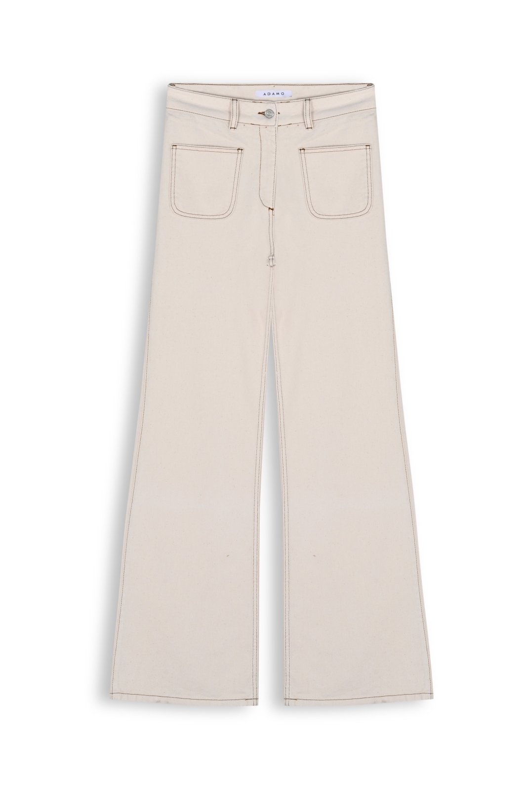 Cream High - Waisted Women's Jeans - ADAMO