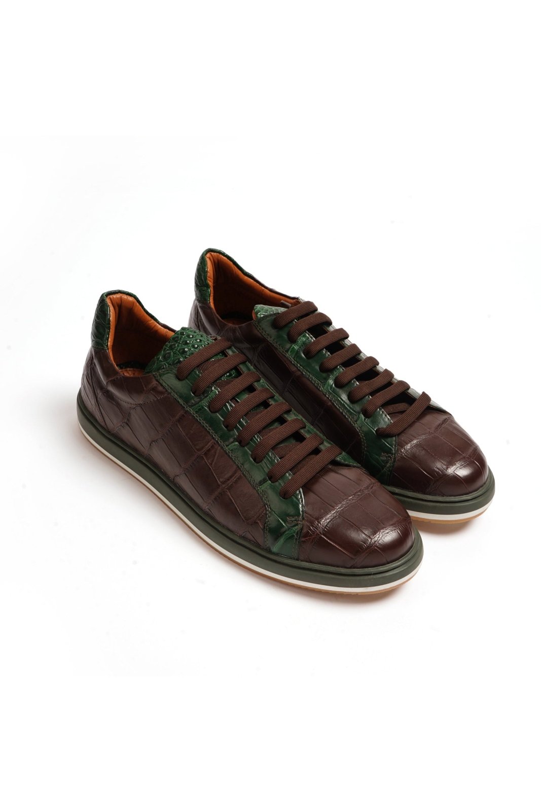 Crocodile Leather Sneakers - ADAMO