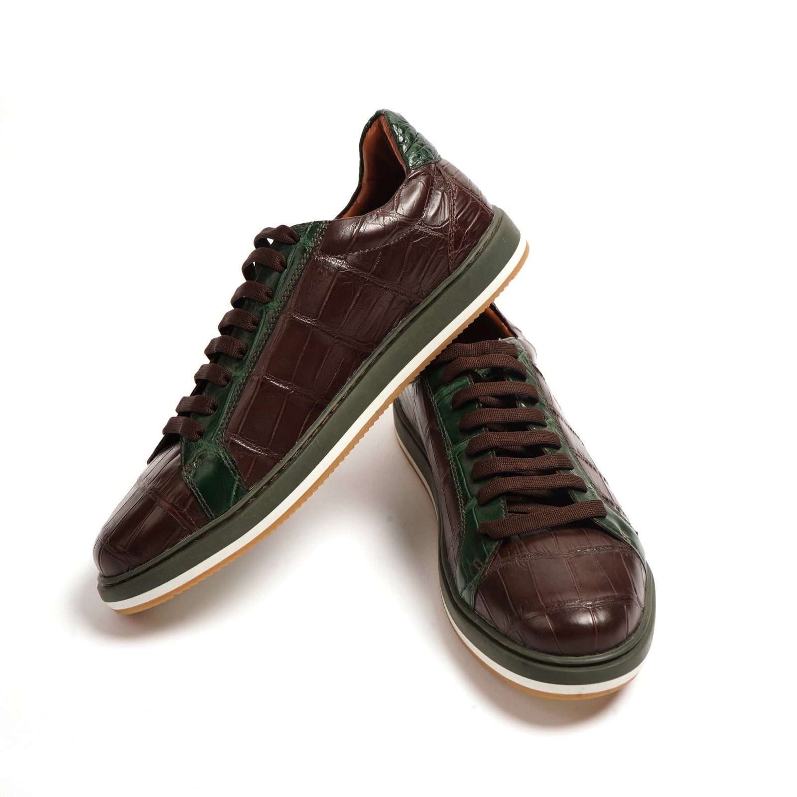 Crocodile Leather Sneakers - ADAMO