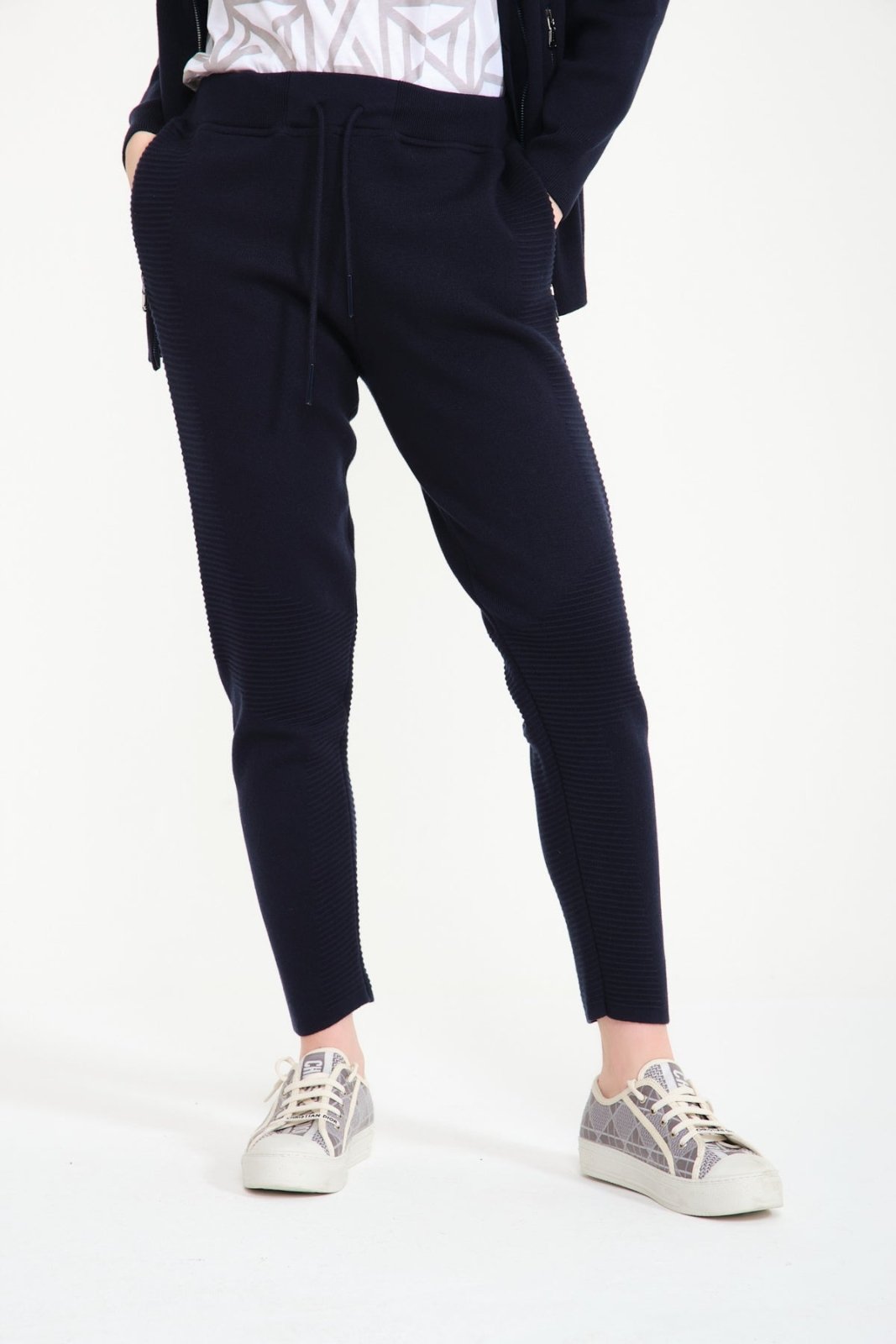 Dark Blue Cardigan & Joggers Set - ADAMO