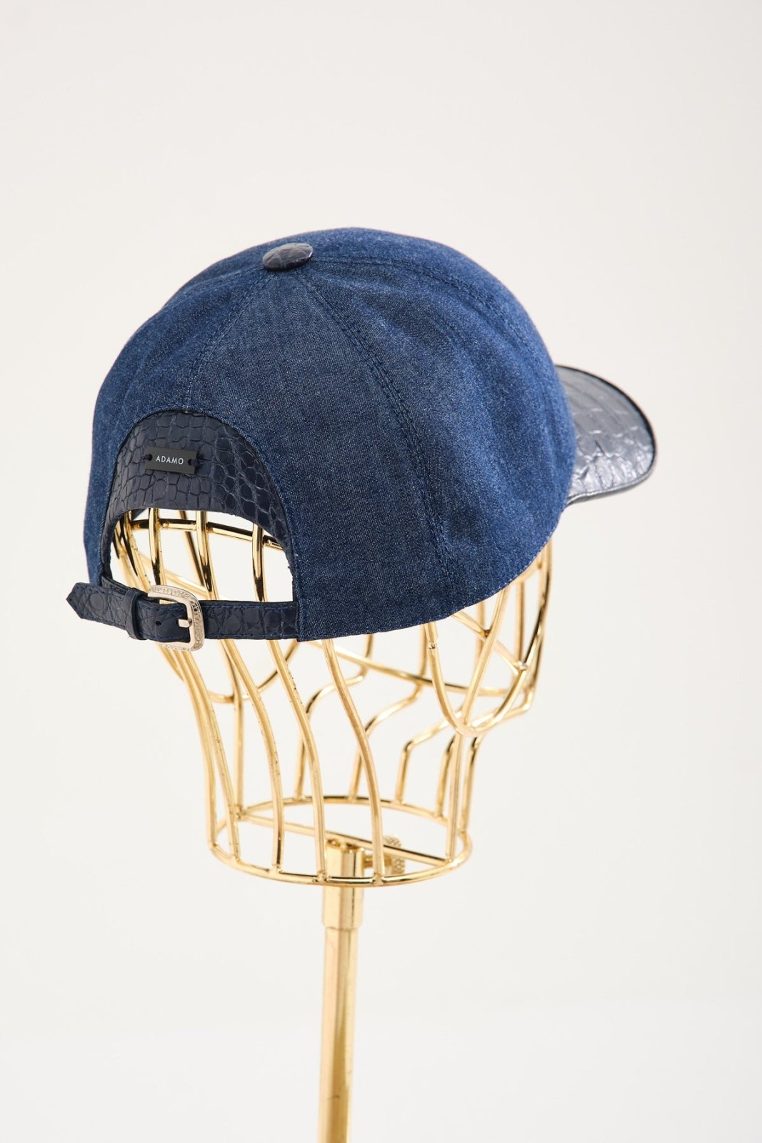 Dark Blue Crocodile Cap - ADAMO