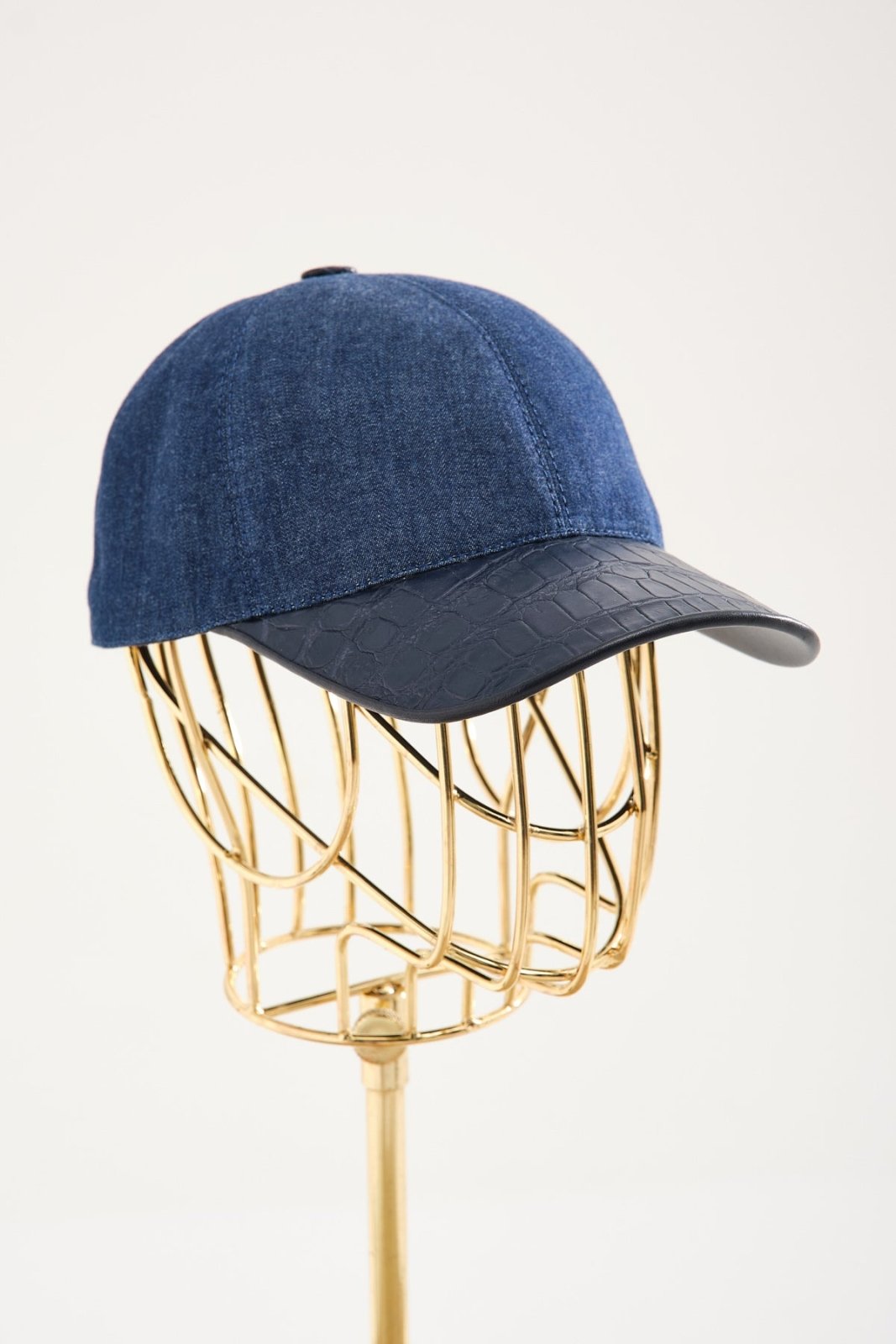 Dark Blue Crocodile Cap - ADAMO