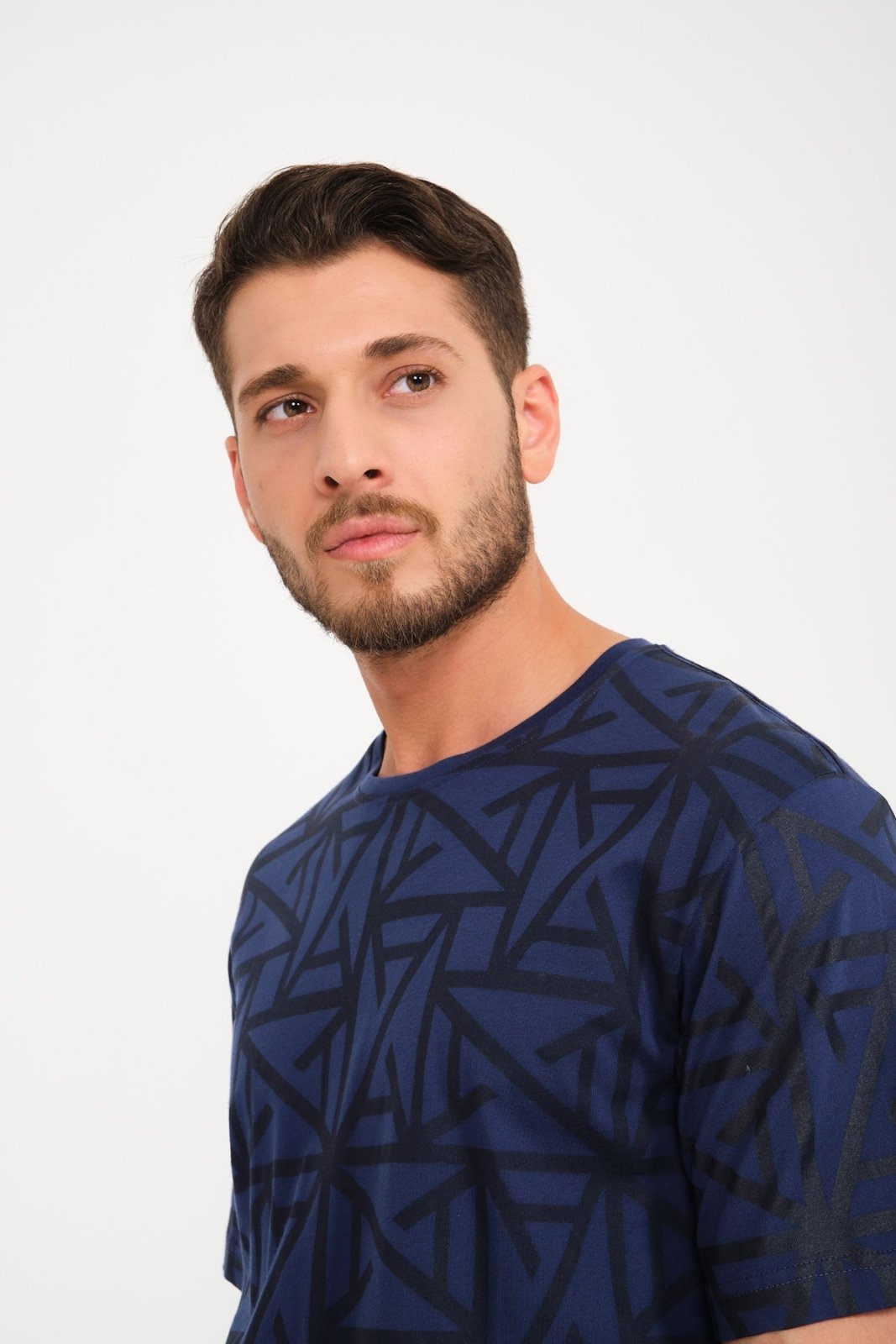 Dark Blue Oversize T-Shirt - ADAMO